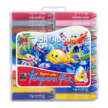 Koh-i-noor Tempera Stick Dh3953 Kredki Woskowe Wykręcane 24 Kol.