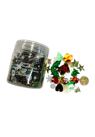 Interdruk Cekiny Do Dekoracji 30g Christmas
