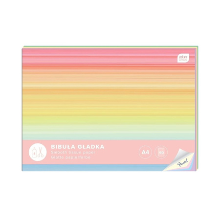 Interdruk Bibuła Gładka W Zeszycie Pastel A4 60 K.