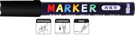 M&G Marker Akrylowy 2mm Czarny S900