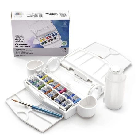 Winsor & Newton Cotman Field Plus Farby Akwarelowe 12 Kol. Zestaw Plenerowy