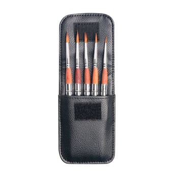 Pędzle Nylonowe Travel Okrągłe Niki 4 Kpl. 5 Sztuk, 1-5