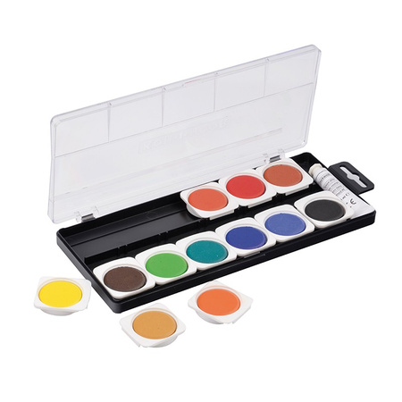 Koh-i-noor Farby Akwarelowe Transparentne 175505 12 Kol. 30 Mm