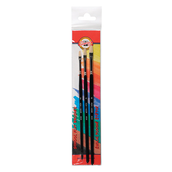 Koh-i-noor Pędzle Płaskie 9936 Kpl. Nr 2 + 4 + 6