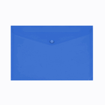 Spree Teczka Koperta A5 Na Zatrzask PP Niebieska Transparentna