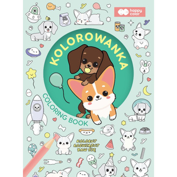 Happy Color Kolorowanka Pieski Corgi Team A5 90g