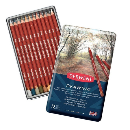 Derwent Drawing Zestaw Kredek 12 Szt.