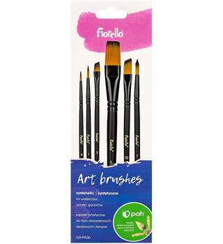 Fiorello Pędzle Artystyczne Nylonowe 6szt GR-PA06