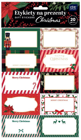 Interdruk Etykiety Na Prezenty 20 Szt. Christmas Mix