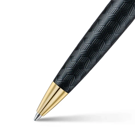 Sheaffer Długopis 300 Czarny Mat Z Wzorem Skuwka Chrom Pozłacane 9347