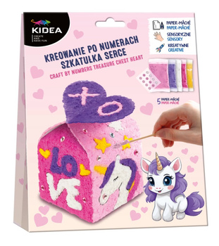 Kidea Kreowanie Po Numerkach Szkatułka Serce