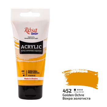 Rosa Studio Farba Akrylowa Golden Ochre 452 75 Ml