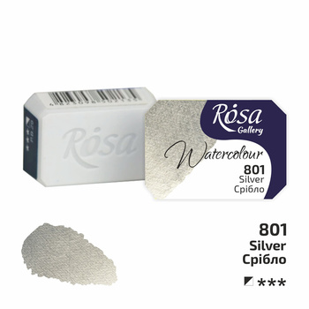 Rosa Gallery Farba Akwarelowa Silver 801 2,5 Ml