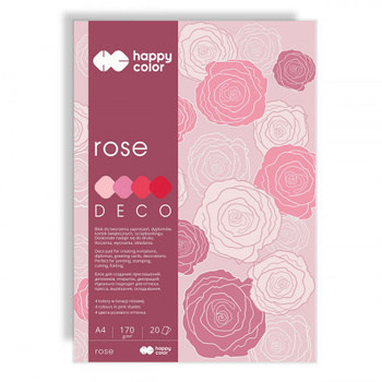 Happy Color Blok Deco Rose A4 20 Ark. 170 G.
