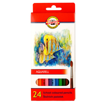 Koh-i-noor Kredki Akwarelowe 3718/K 24 Kolorów