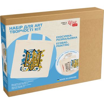 Rosa Talent Zestaw - Torba Do Malowania Trident, Bawełna 220 G. 38x42 Cm