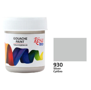 Rosa Studio Farba Gwaszowa Silver 930 40 Ml