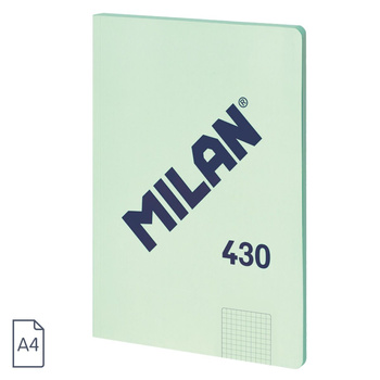 Milan Notes Klejony A4 48k. Kratka Zielony
