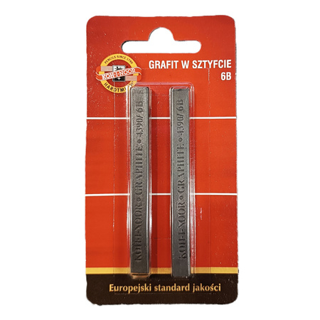 Koh-I-Noor Grafit W Sztyfcie 4390/6B 7x7 Mm 2 Szt. Na Blistrze
