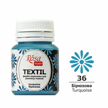 Rosa Talent Farba Do Tkanin Turquoise 36 20 Ml