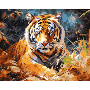 Malowanie Po Numerach Podobrazie 40x50 Cm Niki4 Tygrys
