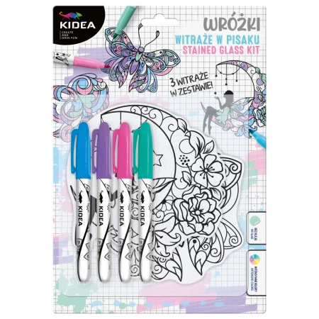 Kidea Witraże W Pisaku 3 Szt. Wróżki