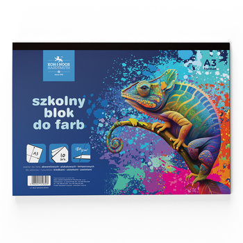 Koh-i-noor Szkolny Blok Do Farb A3 10 Ark 180 G. Kameleon - Seria Niebieska