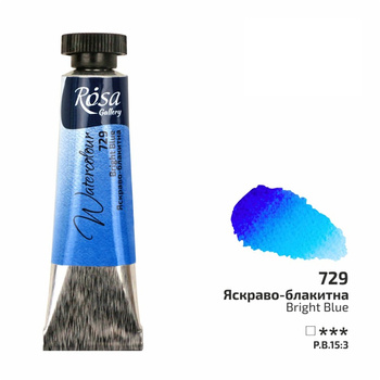 Rosa Gallery Farba  Akwarelowa  Bright Blue 729 10 Ml Tuba