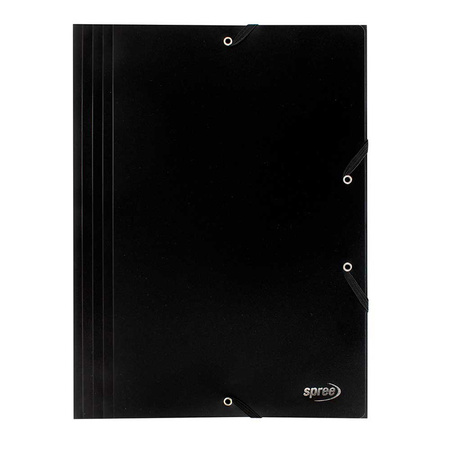 Spree Teczka z Gumką A4 PP Czarna