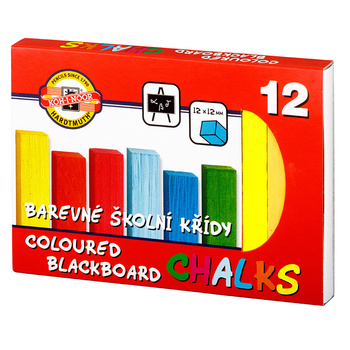 Koh-i-noor Kreda Kolorowa 112506 Do Tablic Zestaw 12 Kolorów