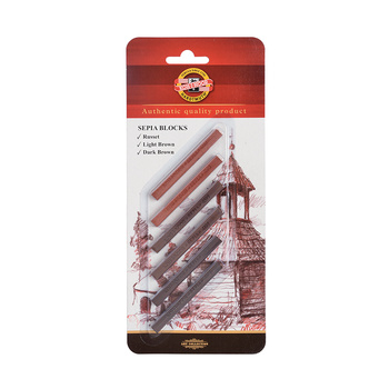 Koh-I-Noor Sepia W Sztyfcie 4392 Różne Odcienie Op. 6 Szt. Na Blistrze