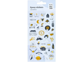 Meshu Naklejki 10x22cm 36szt. Black&White