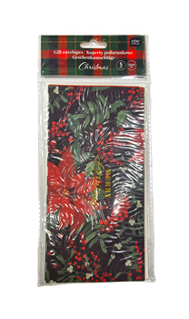 Interdruk Koperty Podarunkowe 22x11cm 5szt Cristmas