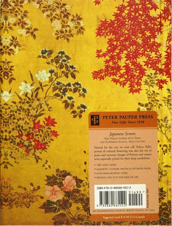 Peter Pauper Notes Zamykany Japanese Screen