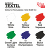 Rosa Talent Farby Do Tkanin 6 Kol. X 20 Ml