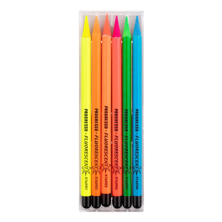 Koh-I-Noor Kredki Progresso Fluorescencyjne 8741 6 Kolorów