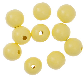 Dp Craft Koraliki Kulki Drewniane Żółte 25 Mm 10 Szt.