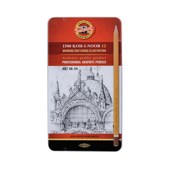 Koh-i-noor Ołówek Grafitowy 1502/Ii Art 8b-2h Kpl. 12 Szt.