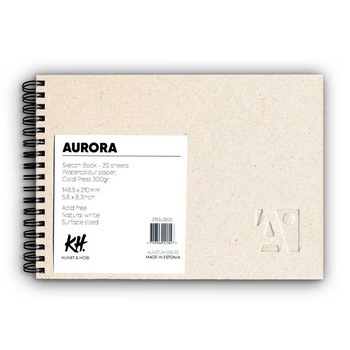Aurora Szkicownik Na Spirali A5 20ark. 300g 100% Cold Pressed Średnioziarnisty 3763lg500