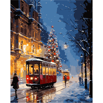 Malowanie Po Numerach Podobrazie 40x50 Cm Niki4 Tramwaj