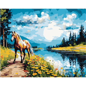 Malowanie Po Numerach Podobrazie 40x50 Cm Niki4 Koń