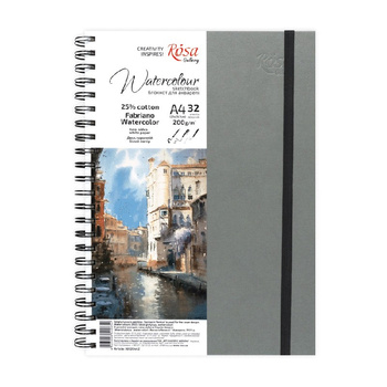 Rosa Gallery Szkicownik Do Akwareli Na Spirali, A4, 32 Ark., 200 G.
