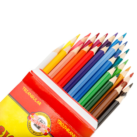 Koh-I-Noor Kredki Triocolor 3134 24 Kolory 7 Mm