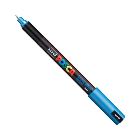 Uni Posca Marker Pc-1mr Metallic Blue 0,7 Mm