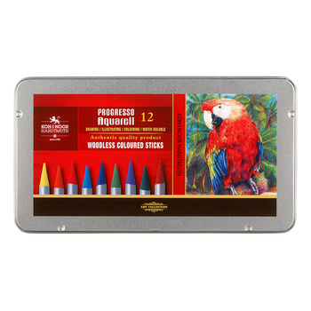 Koh-i-noor Kredki Progresso 8782 Aquarell 12 Kol.