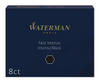 Waterman Naboje Atramentowe Czarne Długie 8 Szt.