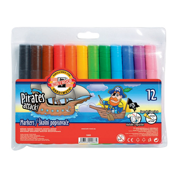 Koh-i-noor Flamastry 7710/5ab 12 Kolorów Jumbo