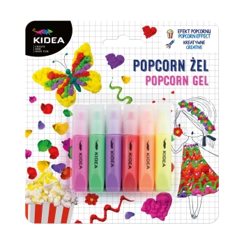 Kidea Popcorn Żel 6 Kolorów