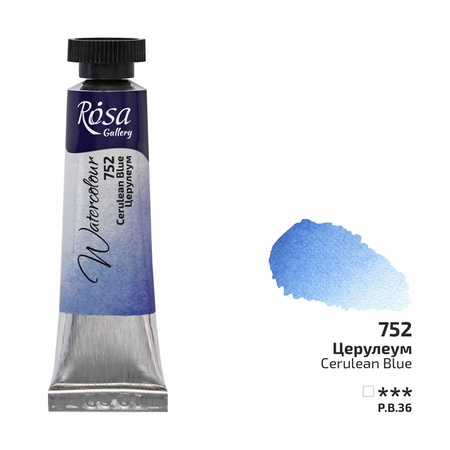 Rosa Gallery Farba  Akwarelowa  Cerulean Blue 752 10 Ml Tuba