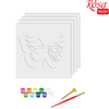 Rosa Talent Zestaw Kreatywny Obraz 3d Motyle, Mdf 17x17 Cm